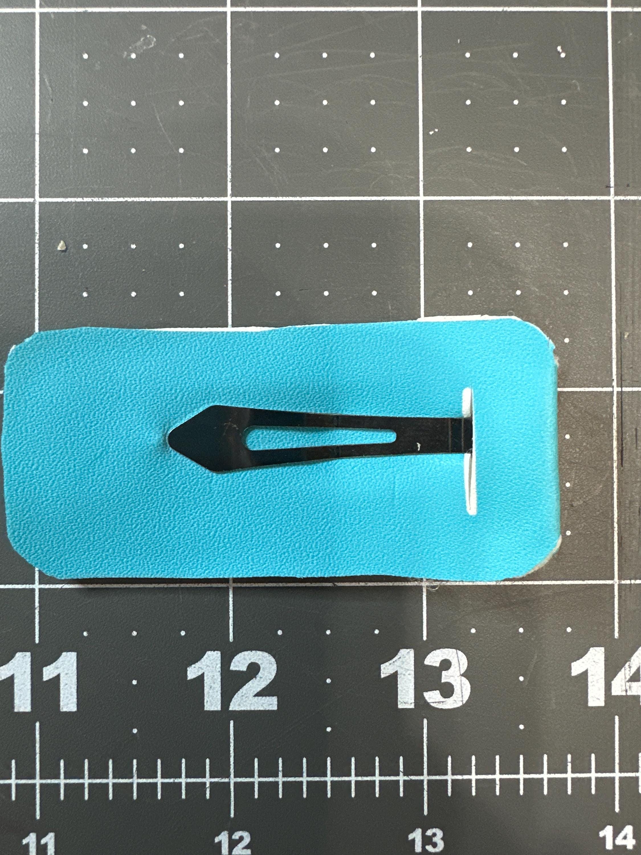 Frozen Faux Leather Hair Clip