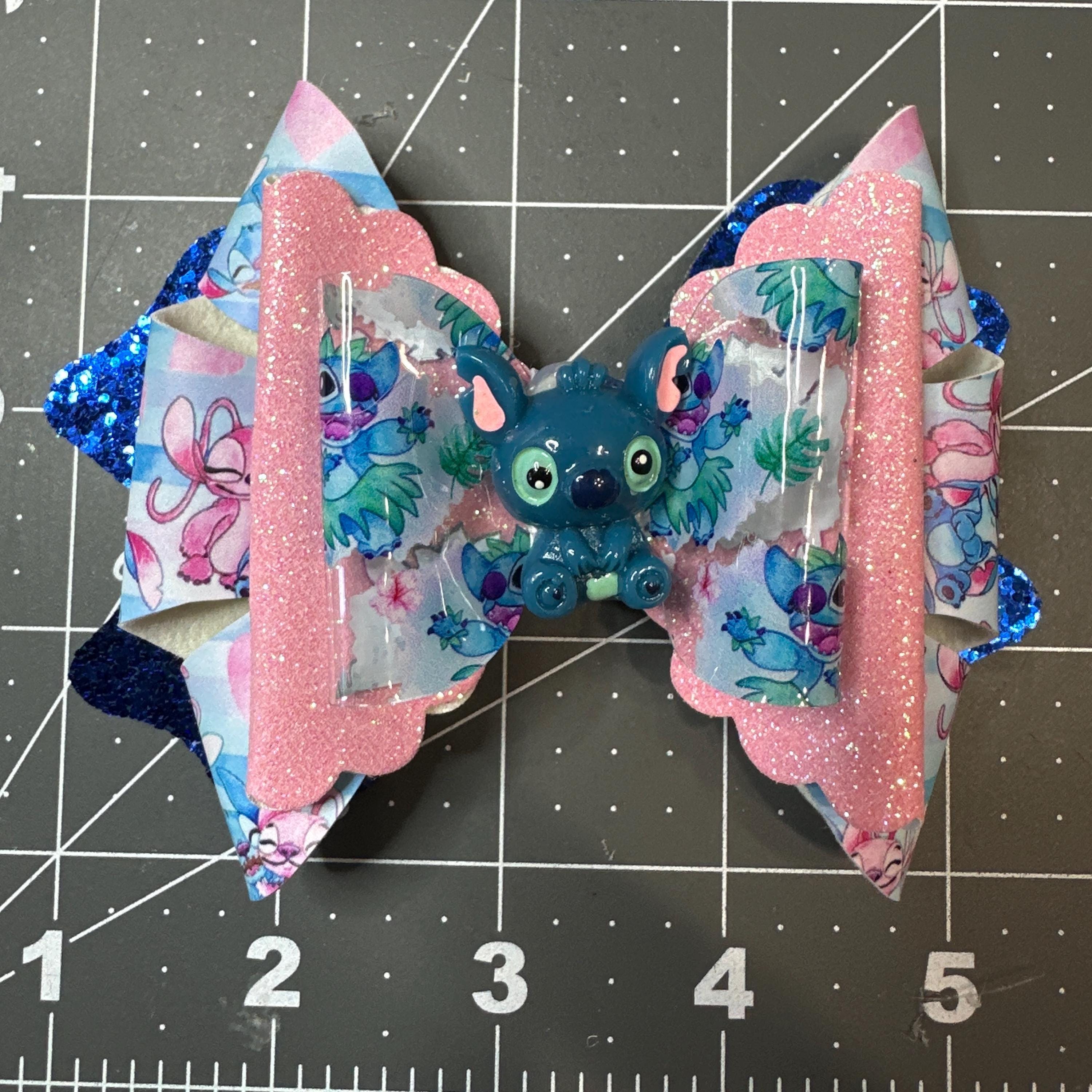 Character Faux Leather Hair bows 2