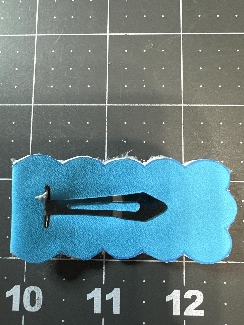 Alice in Wonderland Faux Leather Hair Clip