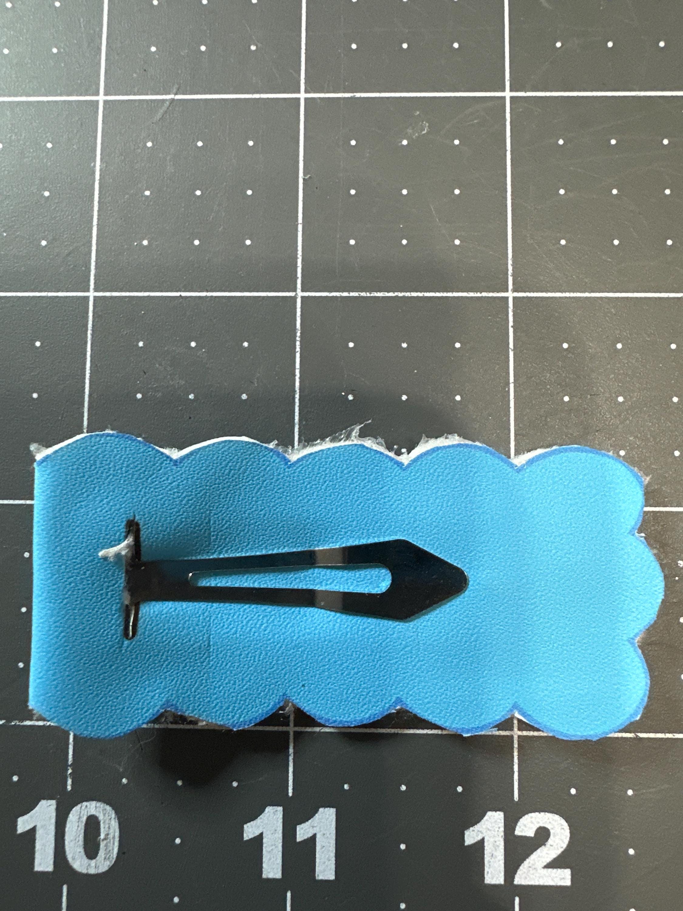 Alice in Wonderland Faux Leather Hair Clip