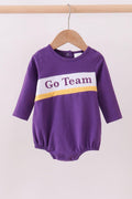 Purple LSU Go Team embroidery bubble