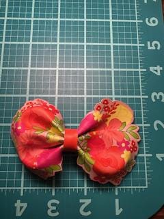 Coral Spring Garden Faux Leather Hair Bows