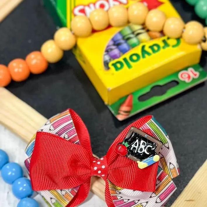 Back to School Hair bows