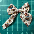 Nativity Fabric Sailor Hair bow
