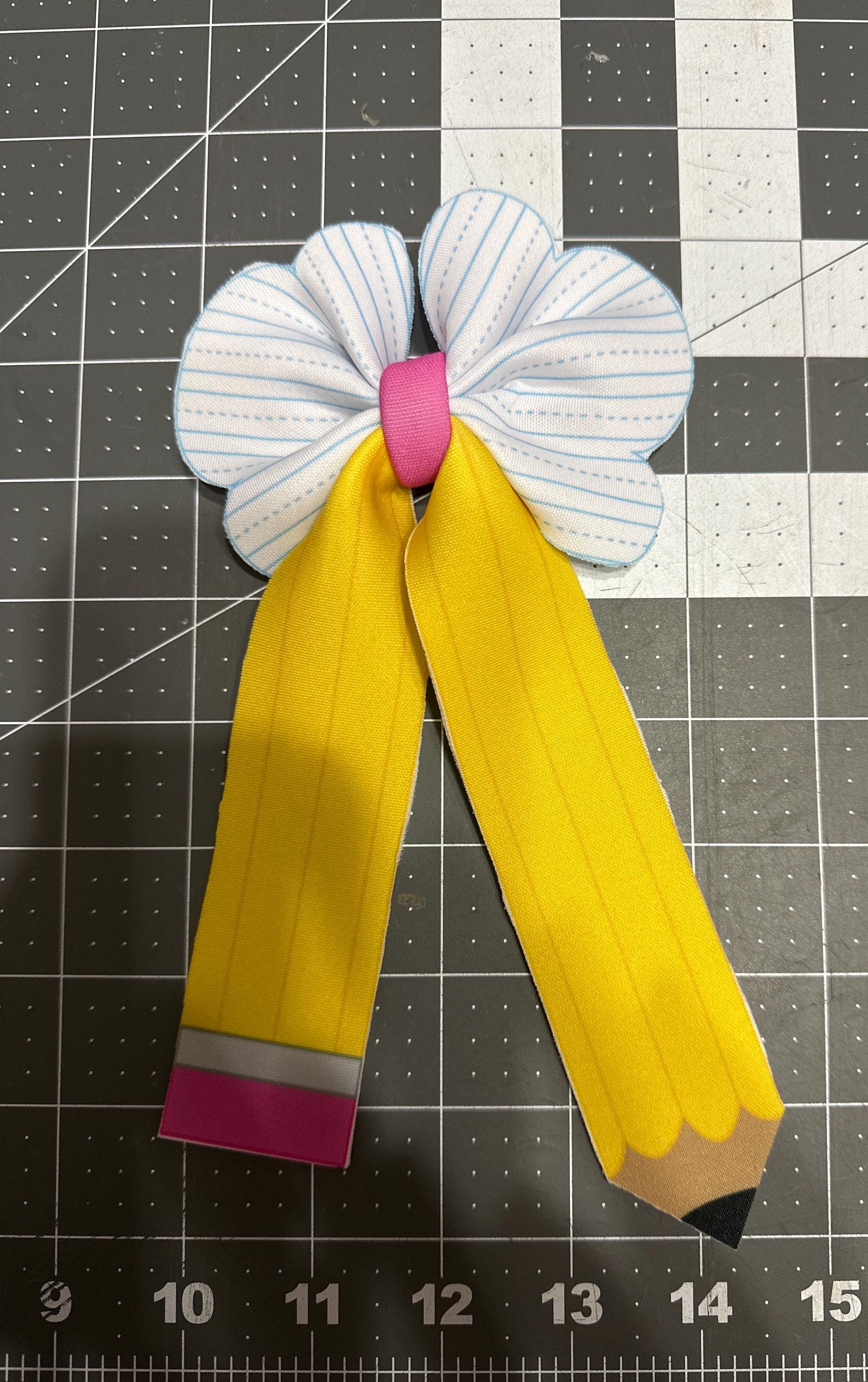 Happy School Days Long Tail Bubble Hair bow