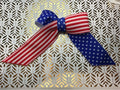 Classic Stars & Stripes Long Tails Hair bow