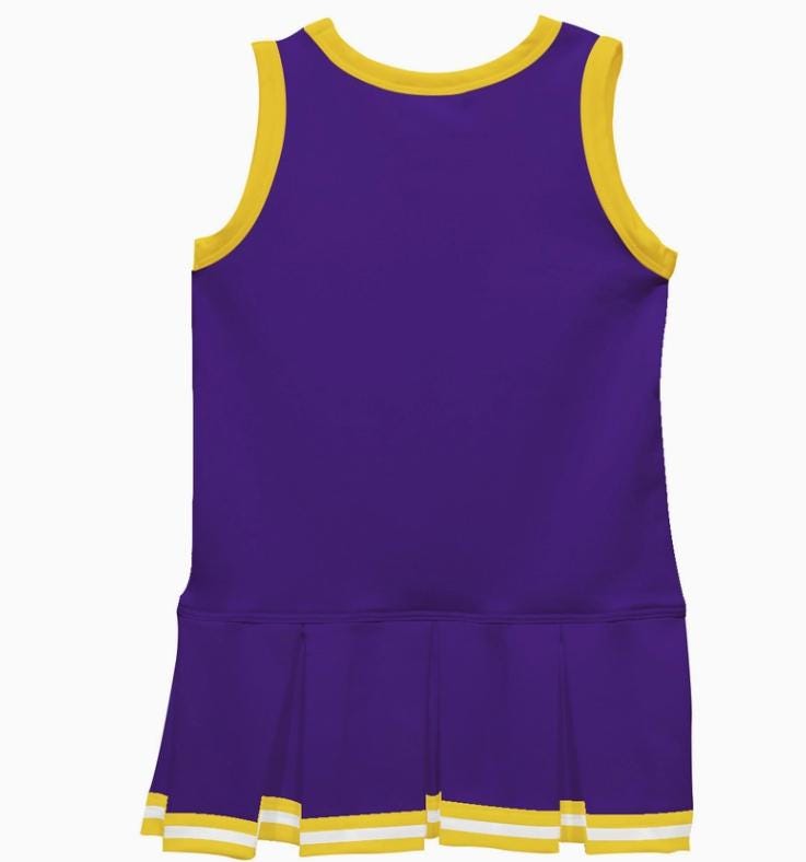 Purple and Yellow Cheer Dress