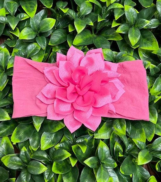 5" Flower Headband For Baby, Very Soft & Stretchable.
