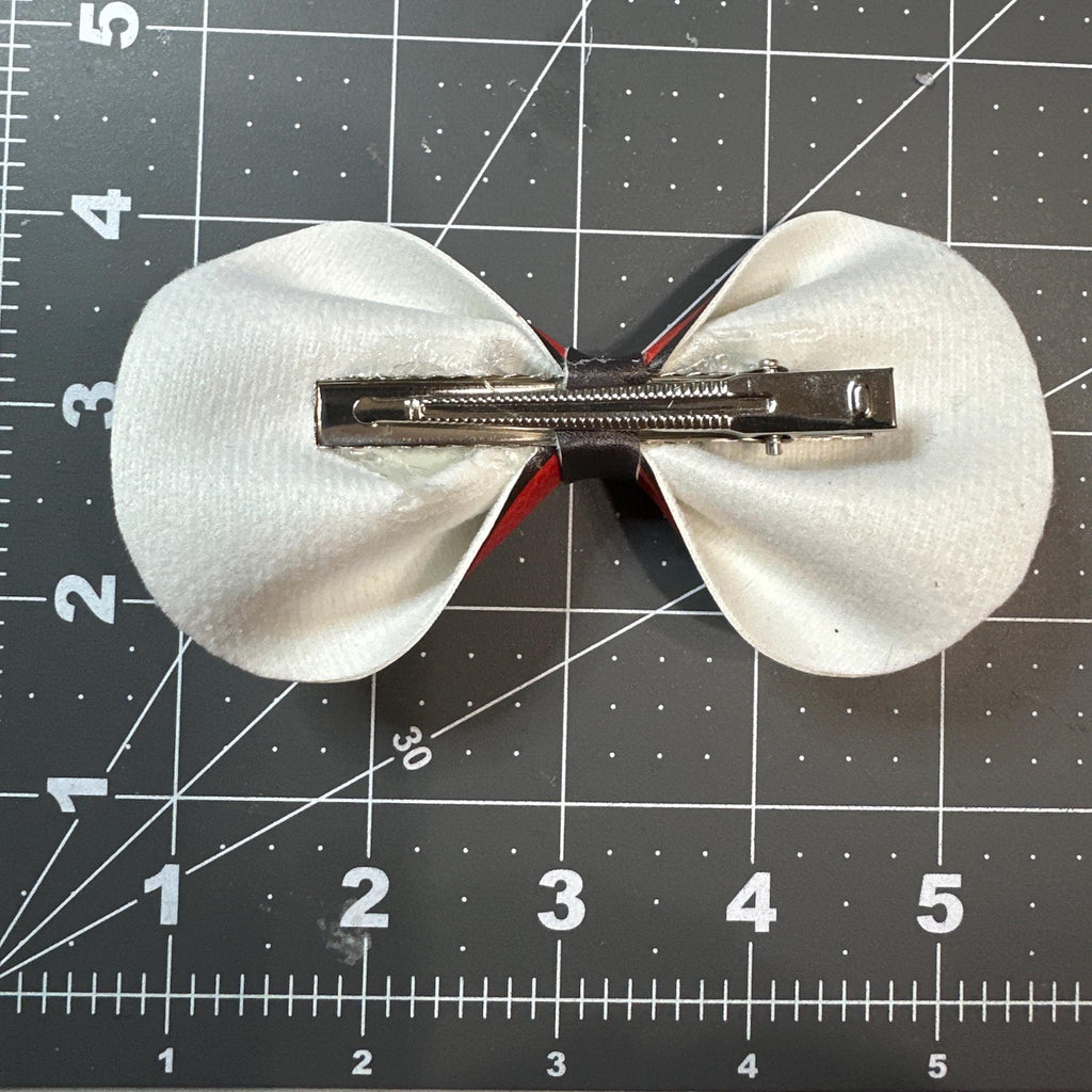 Basketball Faux Leather Hair Bows