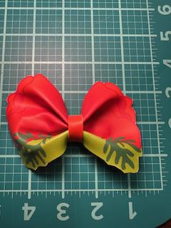 Coral Spring Garden Faux Leather Hair Bows