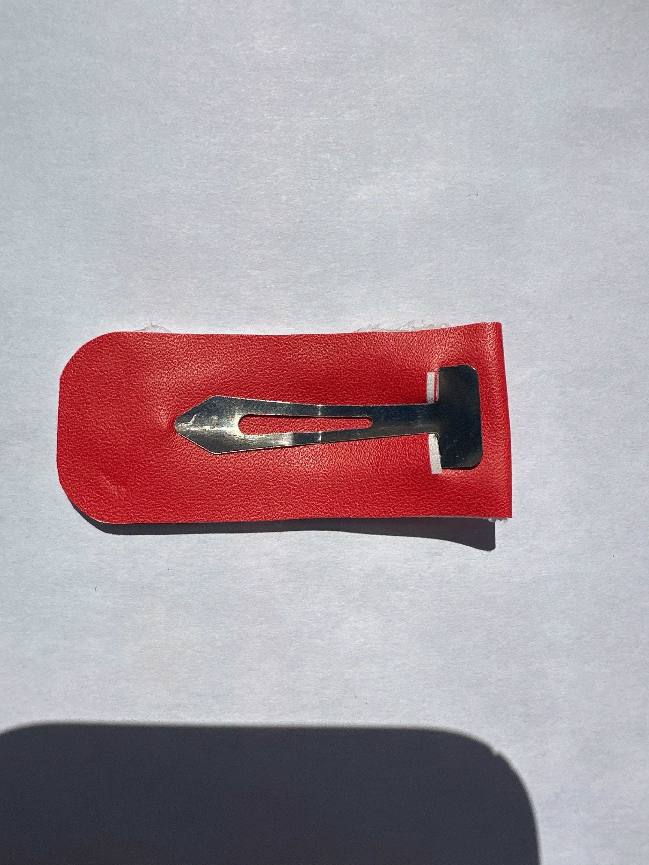 Heart Breaker Faux Leather Hair Clip