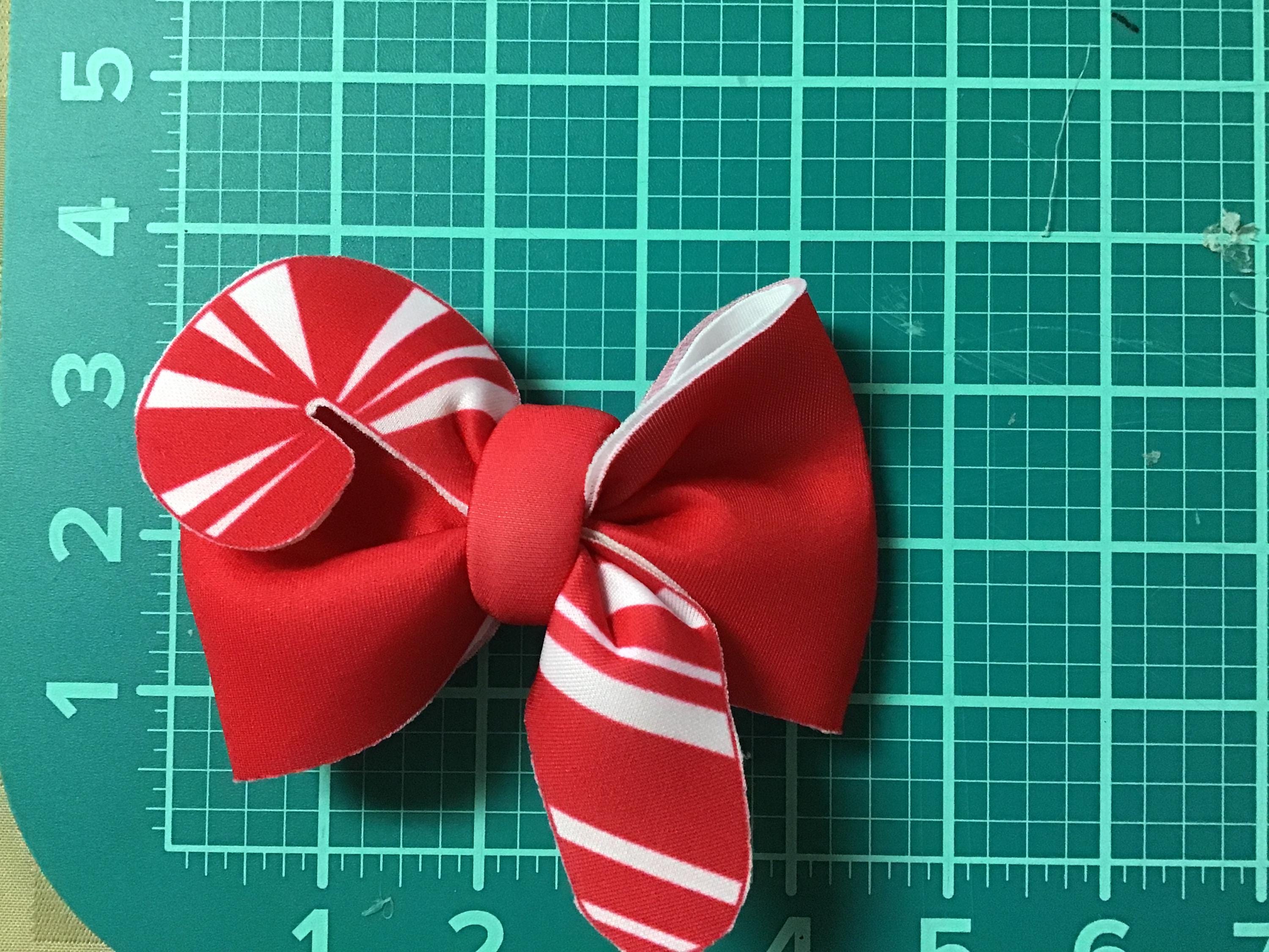 Christmas Goodies Pinwheel Neoprene Hair bow