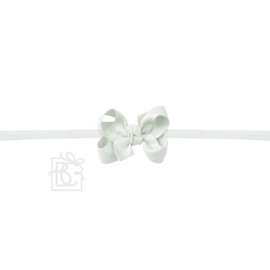 1/4" Nylon Pantyhose Headband with Signature Grosgrain Bow