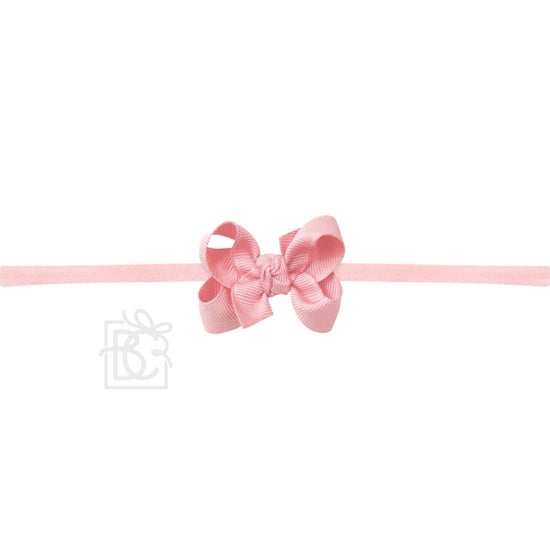1/4" Nylon Pantyhose Headband with Signature Grosgrain Bow