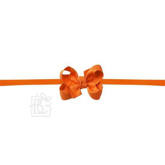 1/4" Nylon Pantyhose Headband with Signature Grosgrain Bow