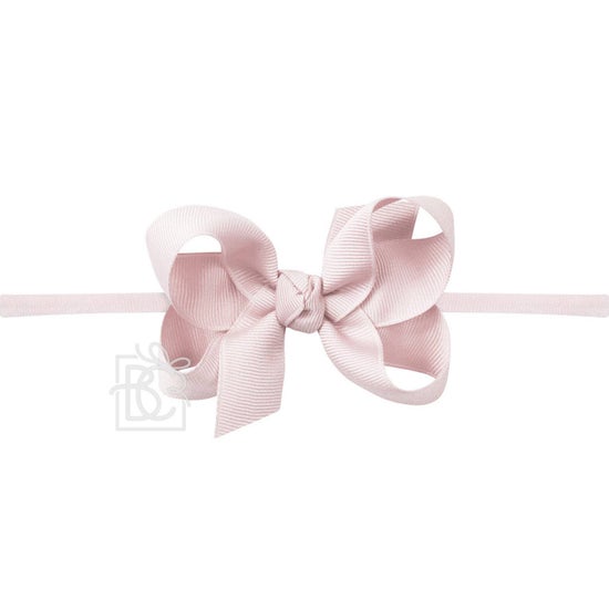 1/4" Nylon Pantyhose Headband with Signature Grosgrain Bow