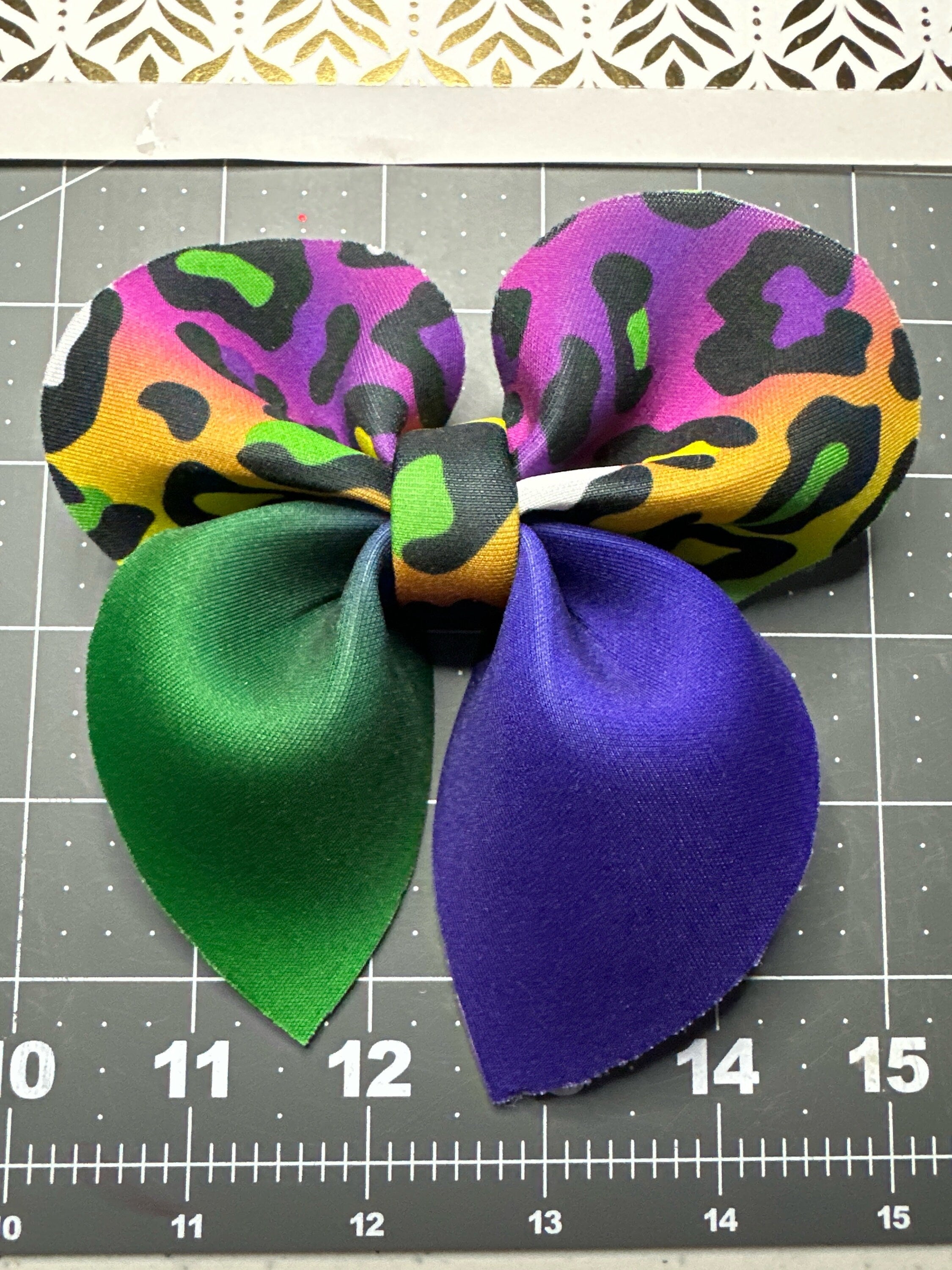 Mardi Gras Bubble Sailor Neoprene Hair Bows