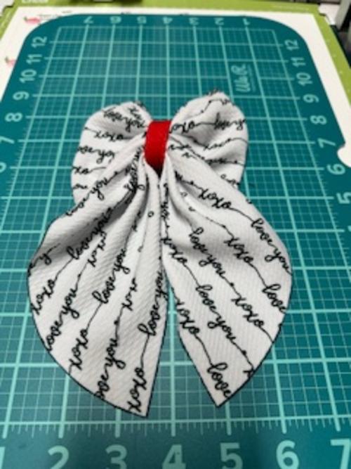 Cupid Struck Flowy Sailor Fabric Hair Bows