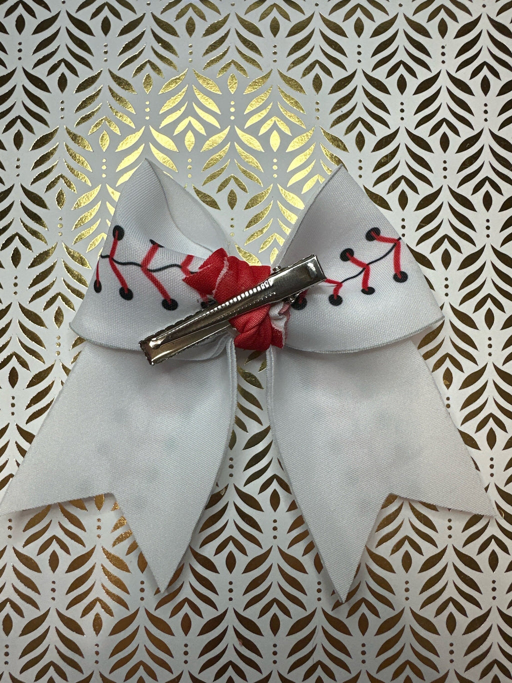 Baseball Sailor Hair bow