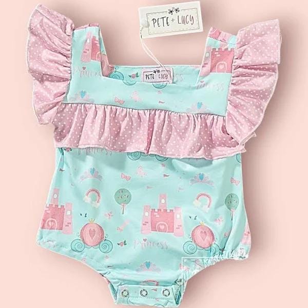 Princess Carriage - Girl Infant Romper