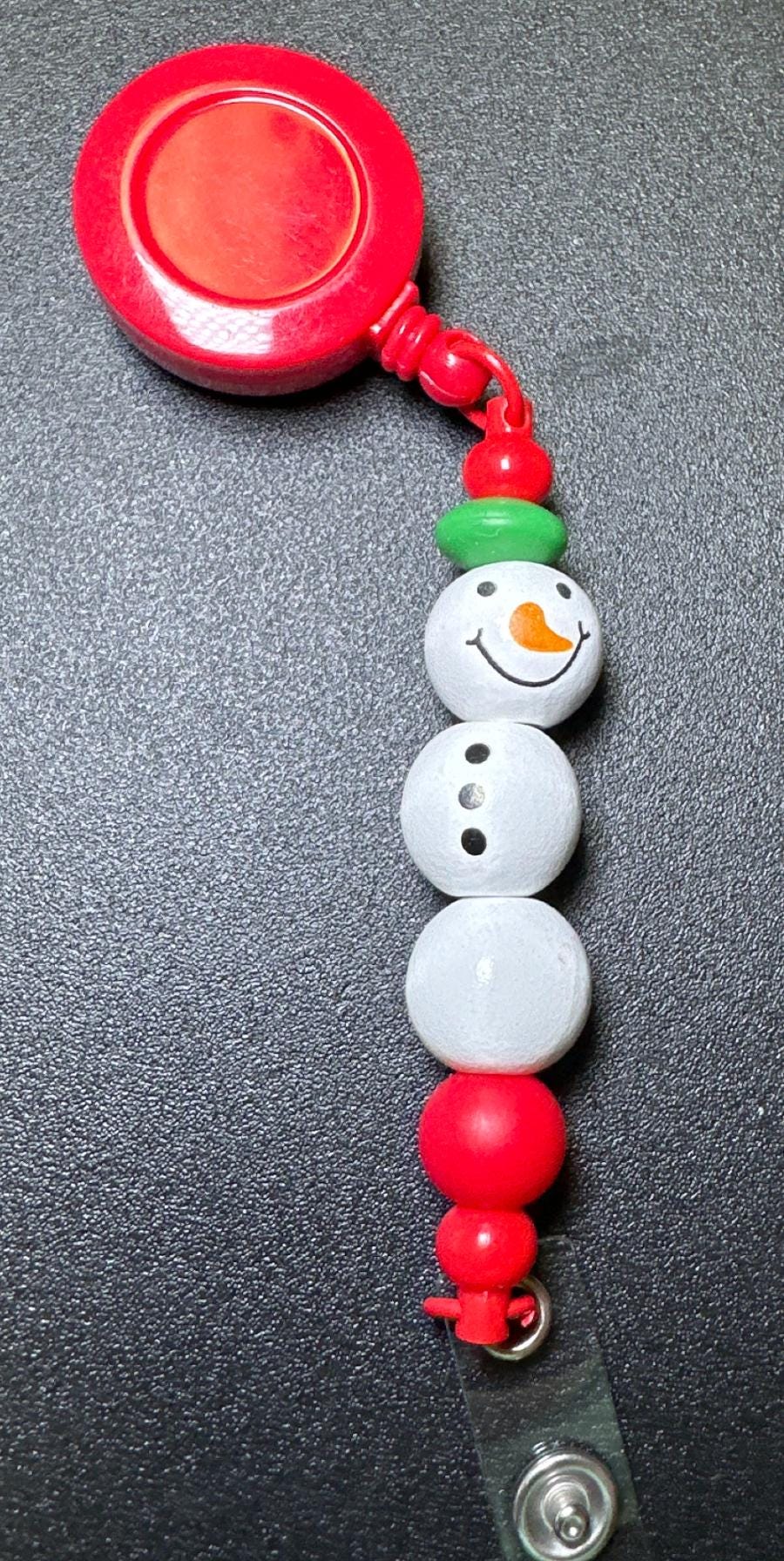 Beaded Retractable Lanyard