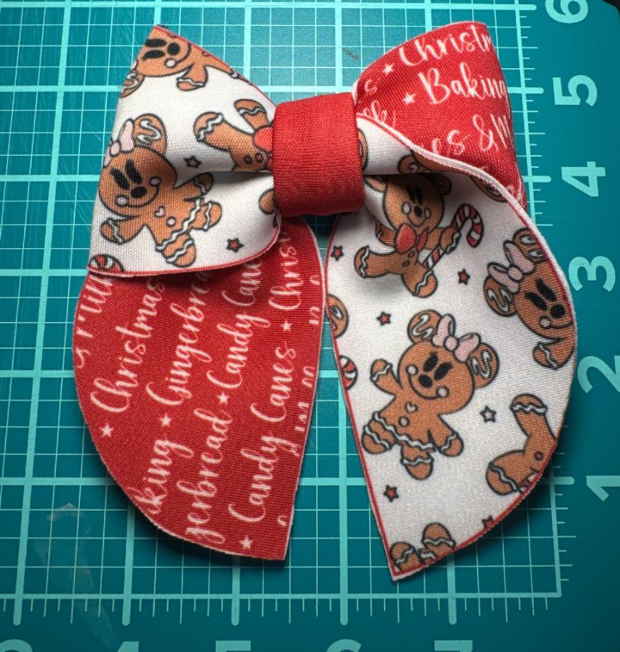 Holiday Mouse Sailor Neoprene Hair Bows