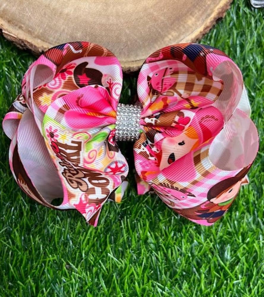 Cowgirl Printed Hair Bows
