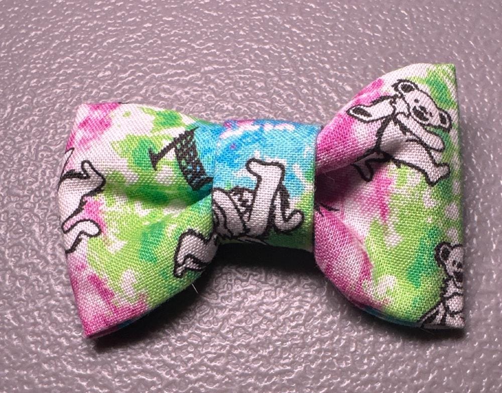 Bear on a Tie Dye Background Bow Tie