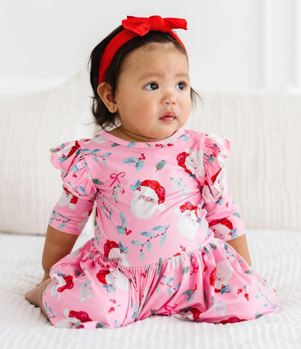 Jolly Old Saint Nick Twirl Flutter Bodysuit