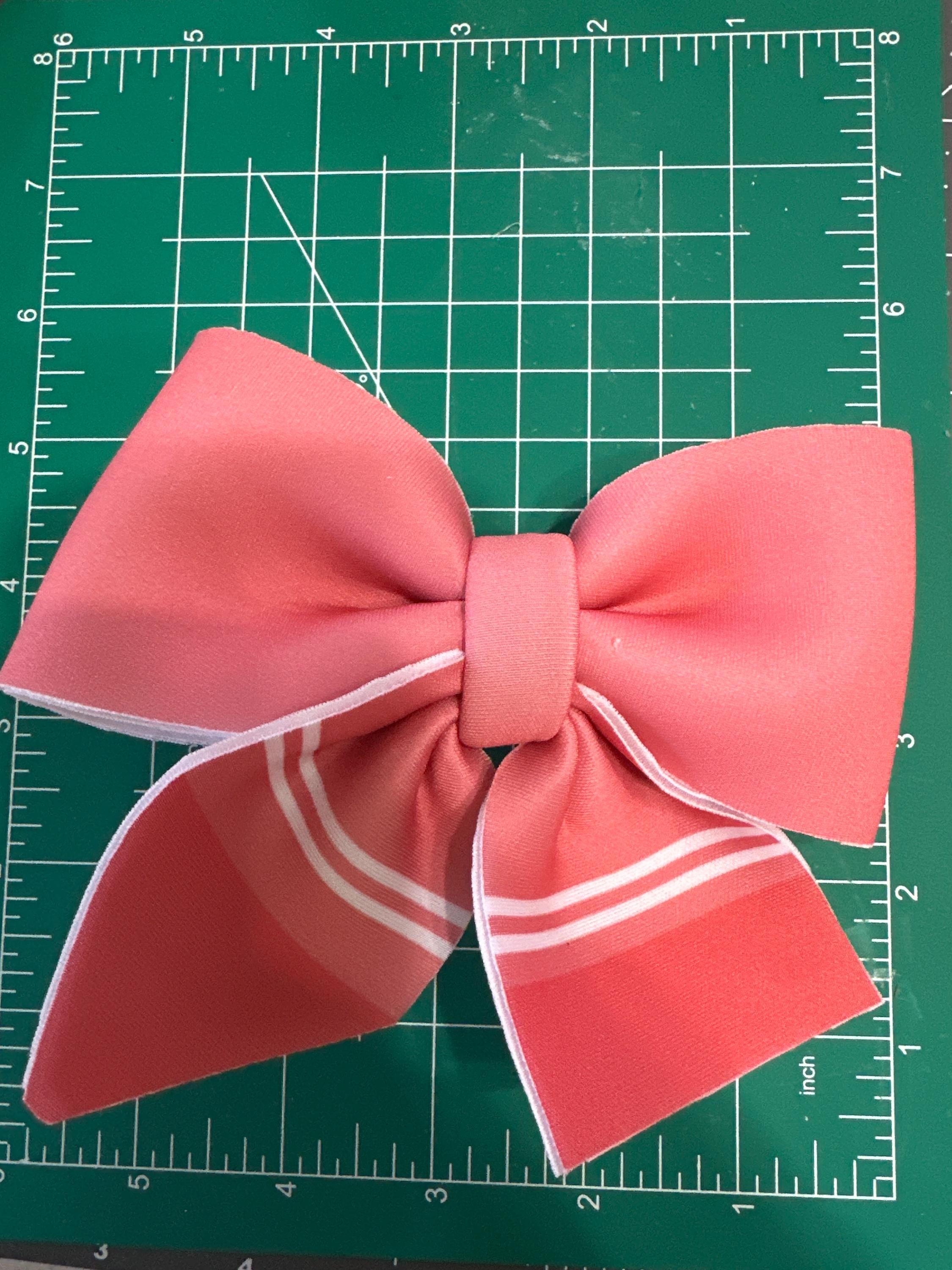 Layered Pastel Crayon Neoprene Hair Bows