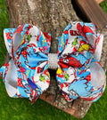 Dr Seuss Thing 1 & 2 DOUBLE LAYER HAIR BOW