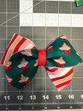 Reindeer Forest Stripes Sailor Neoprene Hair Bows