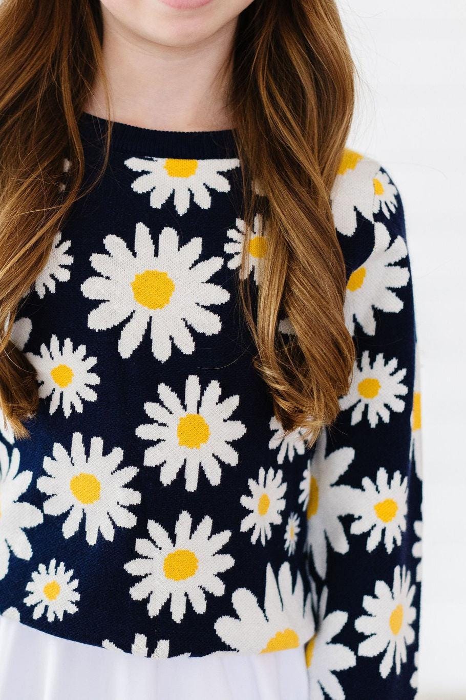 Daisy Print Sweater