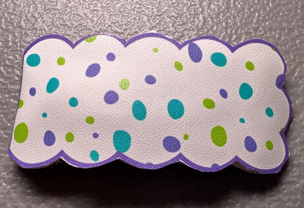 Monsters Inc Faux Leather Hair Clip