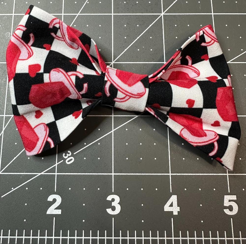 Checkered Ring Pops Bow Tie