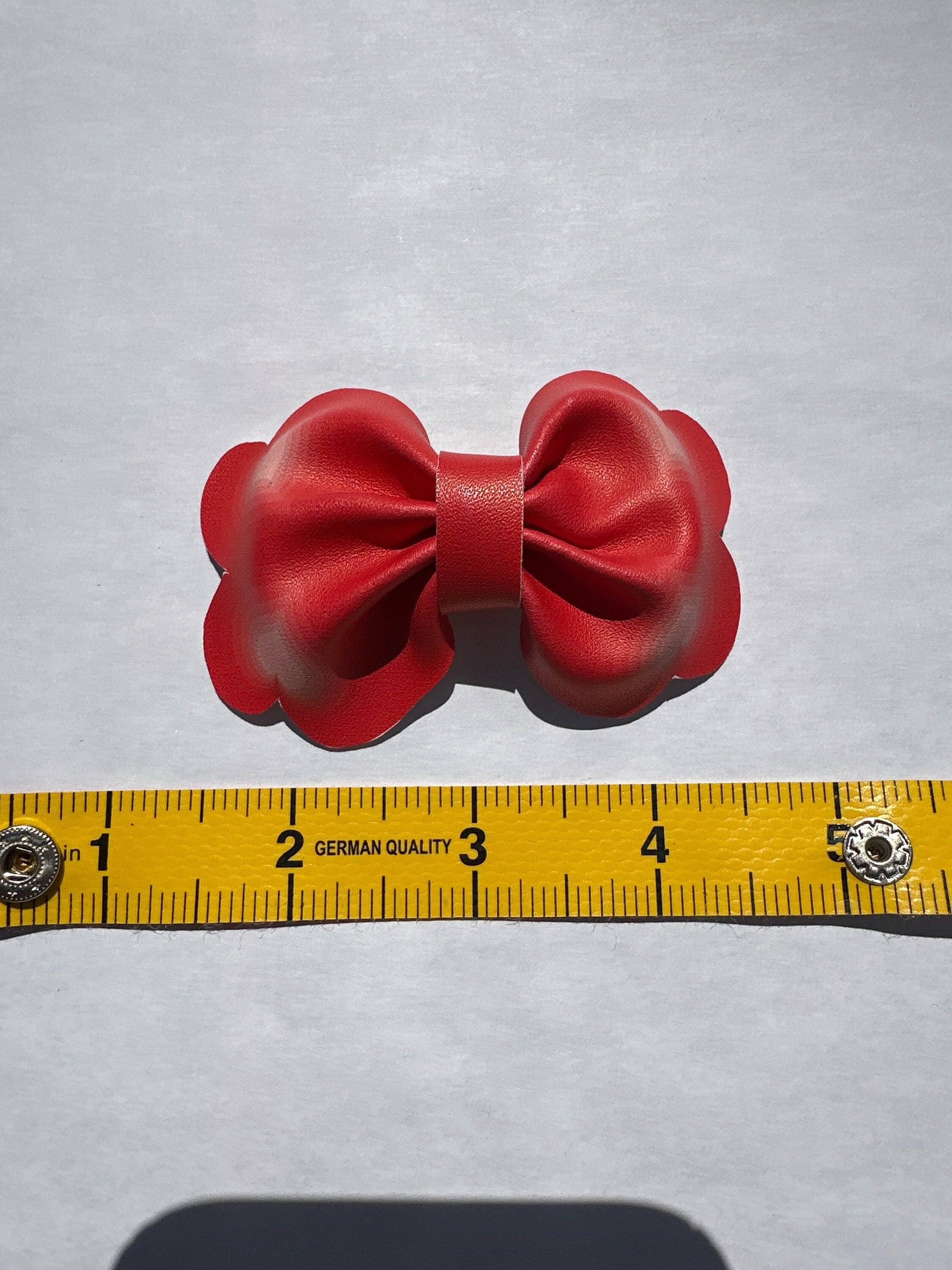 Heart Breaker Faux Leather Hair bows