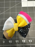 Mini Taking Notes Pinwheel Hair bow