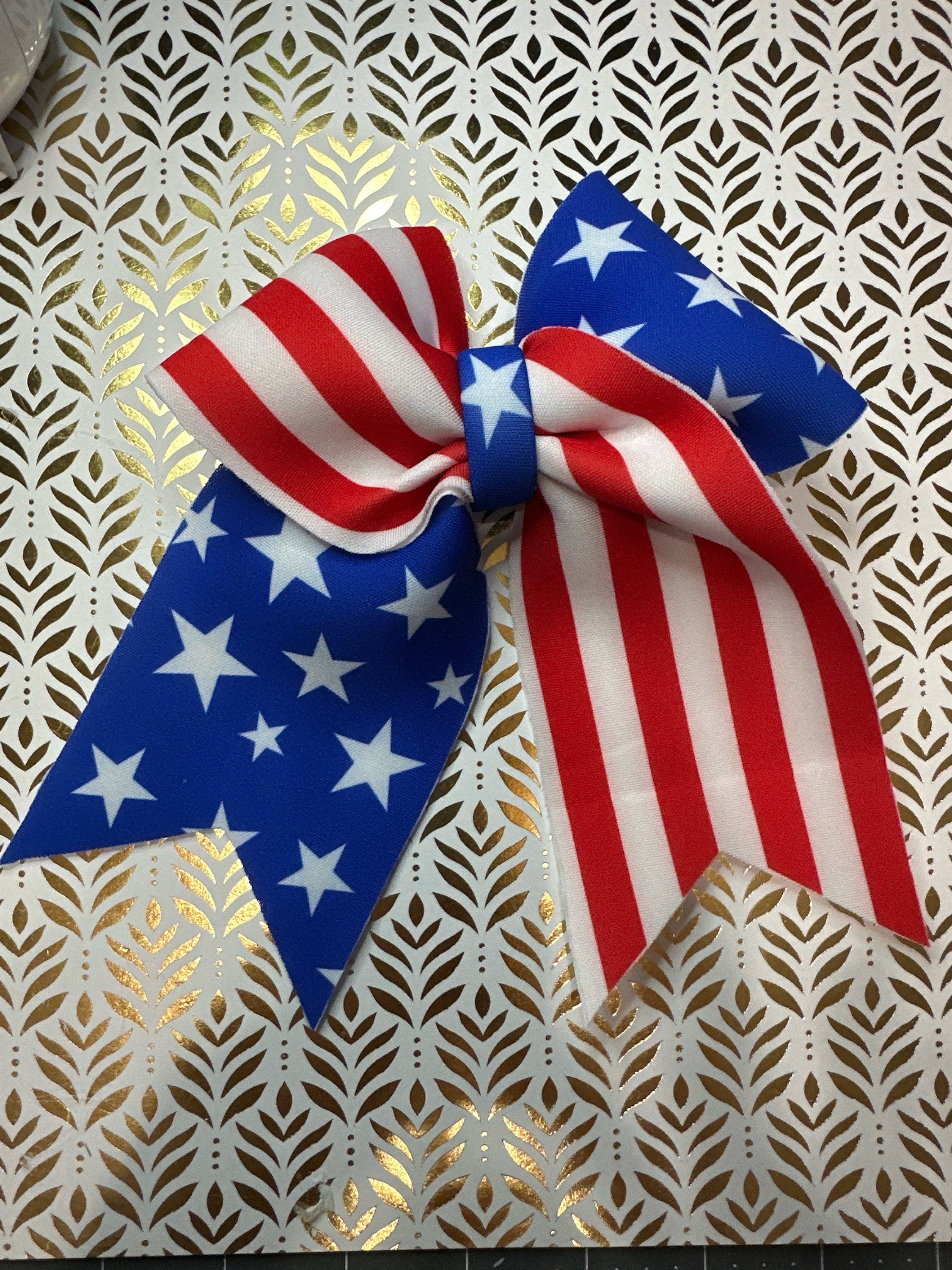 USA Notched Sailor Hair bow