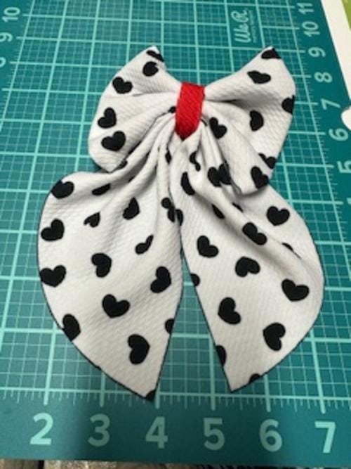 Cupid Struck Flowy Sailor Fabric Hair Bows