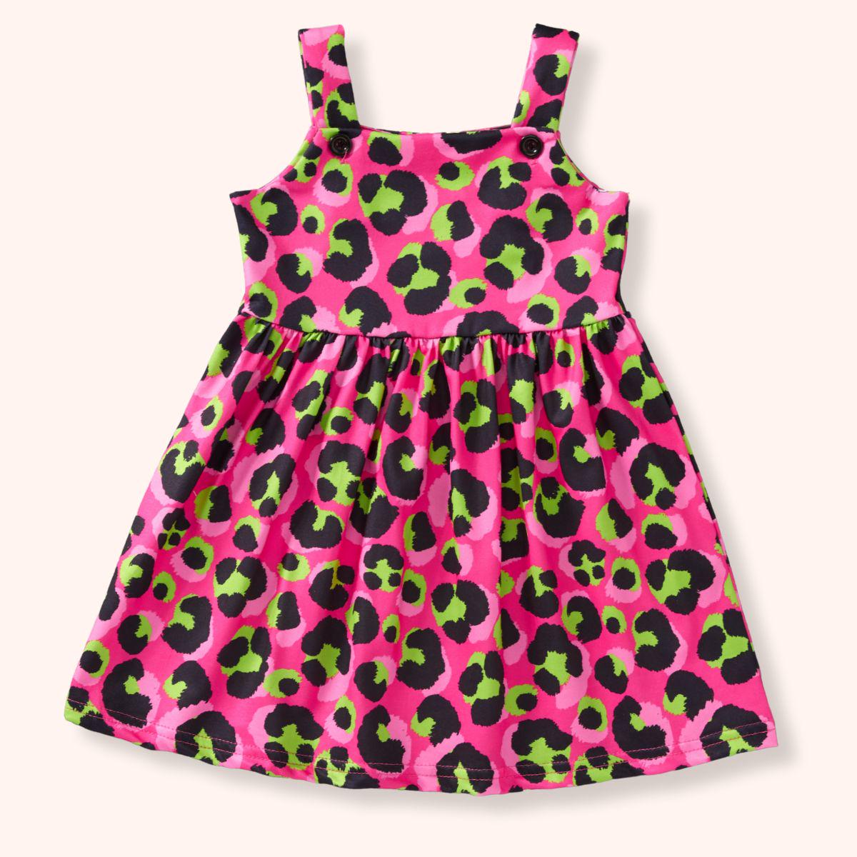Neon Leopard Girls Dress (Pete + Lucy)