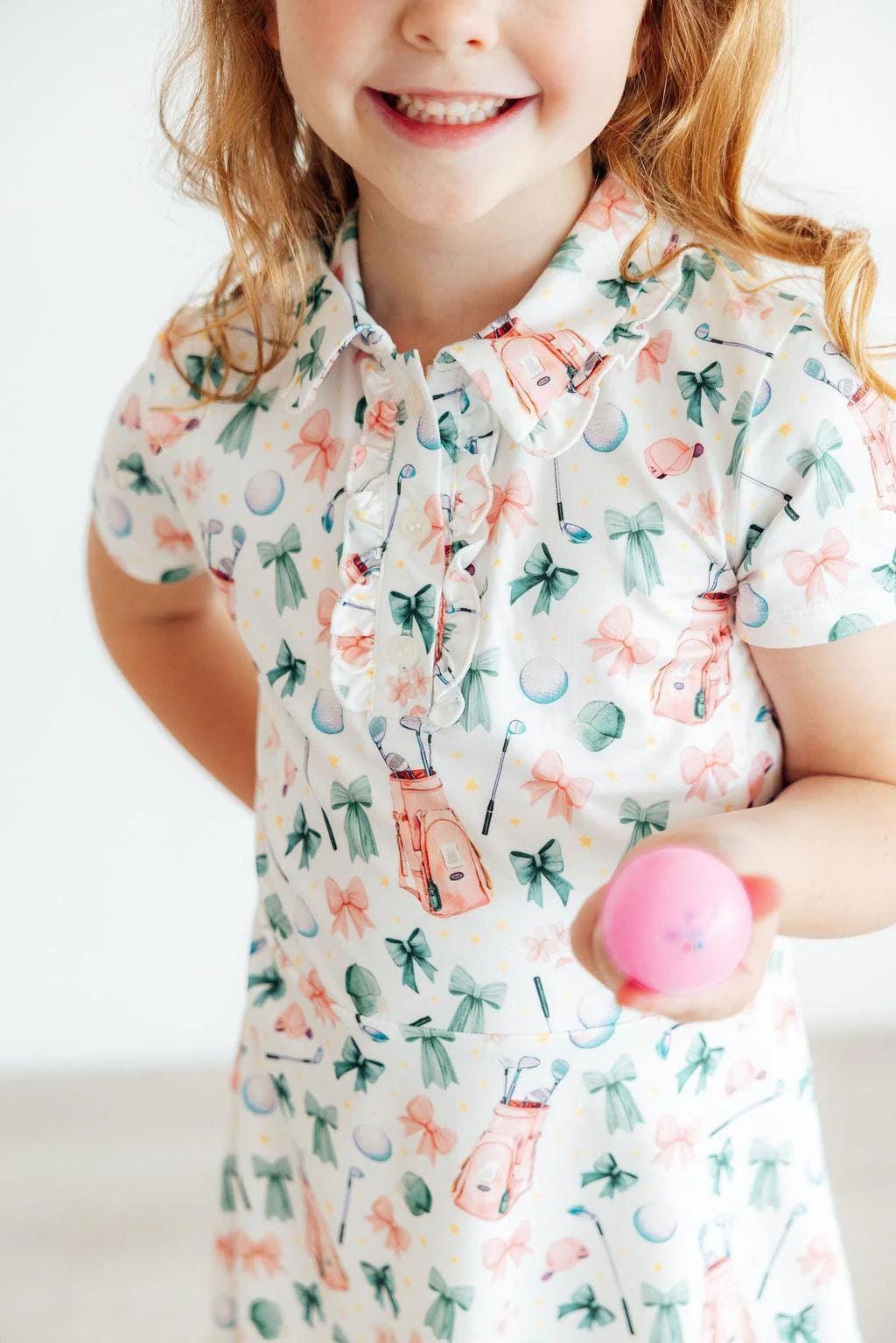 Birdies & Bows Short Sleeve Polo Dress