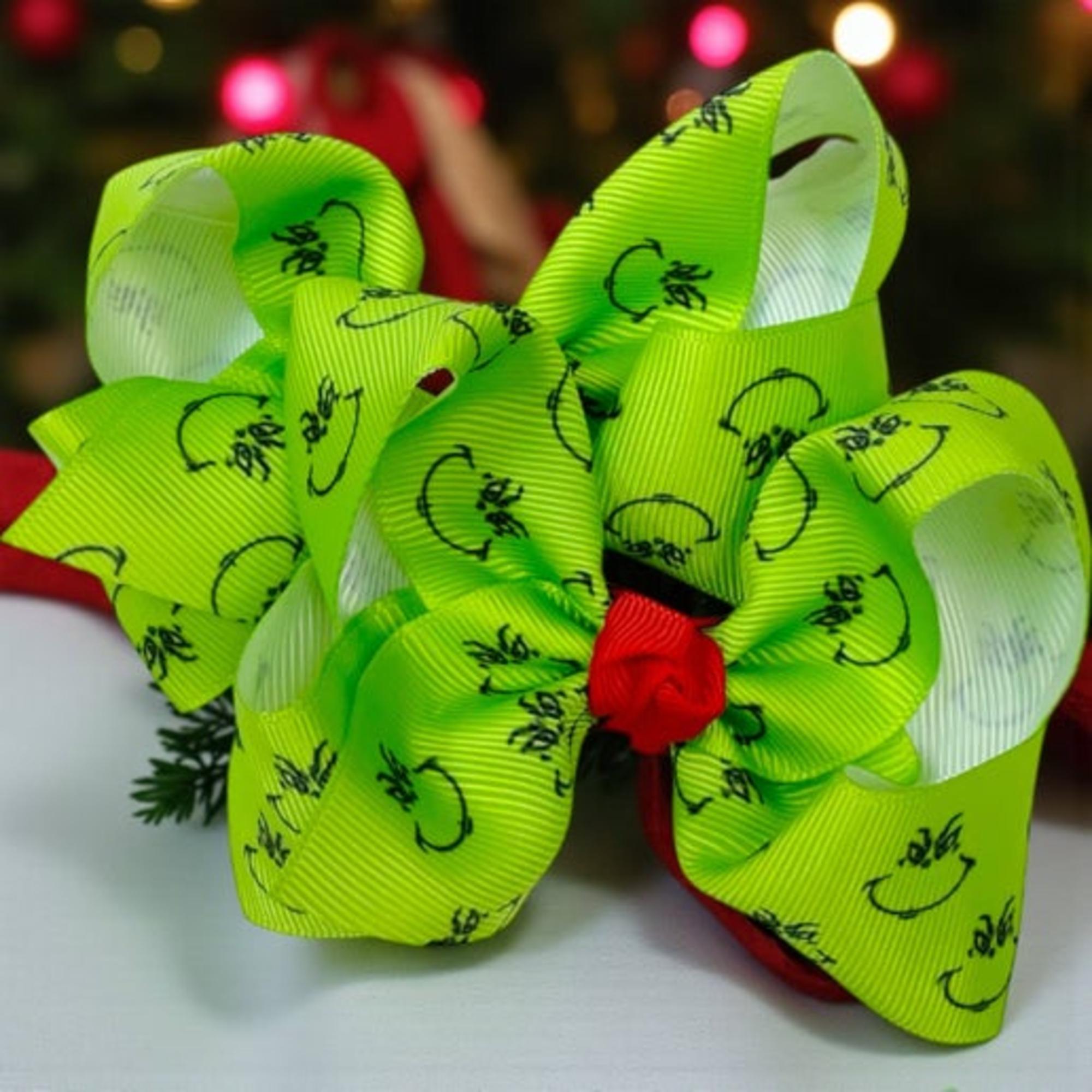 Christmas Grinch mini bows.