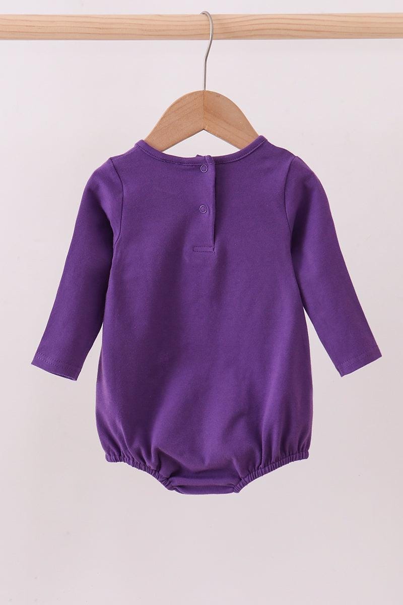Purple LSU Go Team embroidery bubble