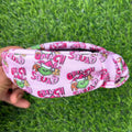 Grinch printed headband from toddler to youth.