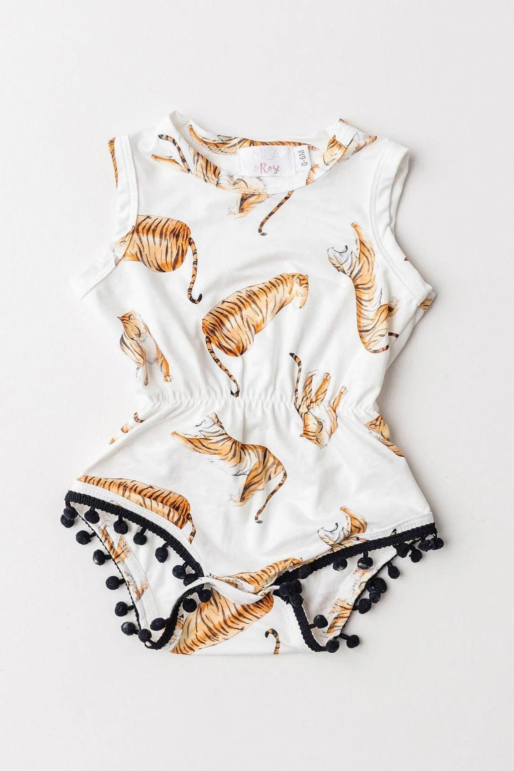 Tiger Queen Pom Pom Romper