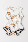 Tiger Queen Pom Pom Romper