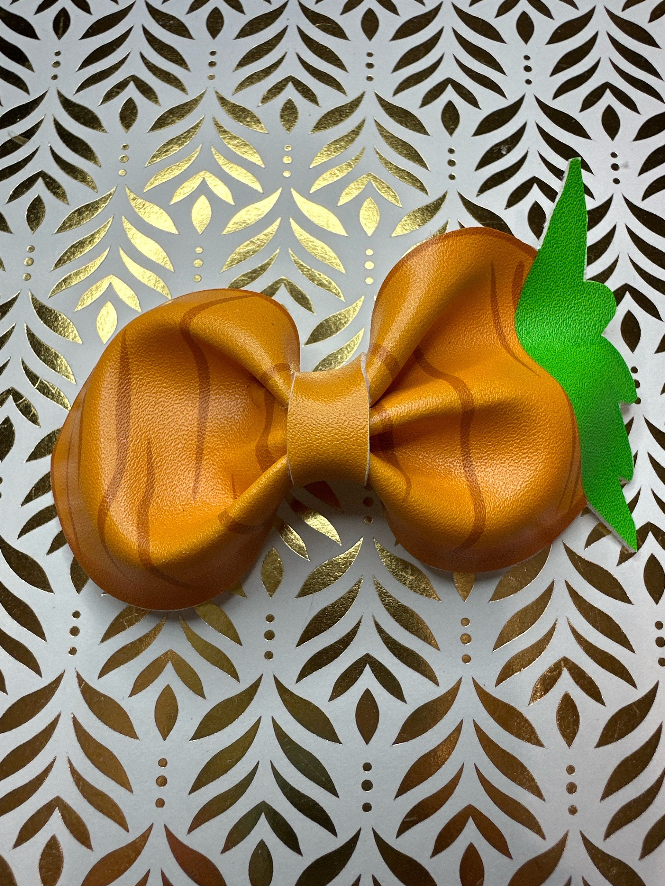Pastel Spring Garden Faux Leather Hair bows