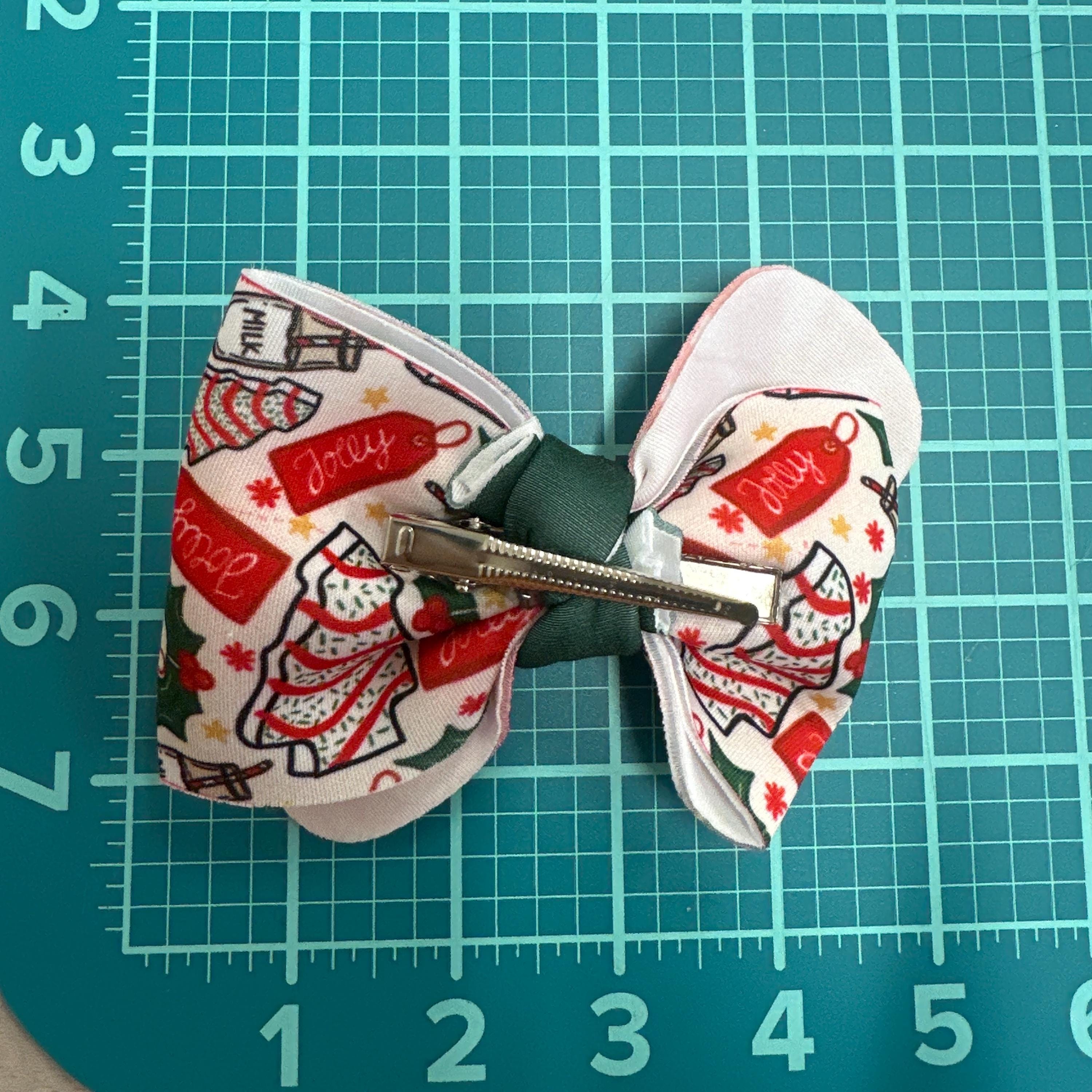 Christmas Goodies Pinwheel Neoprene Hair bow
