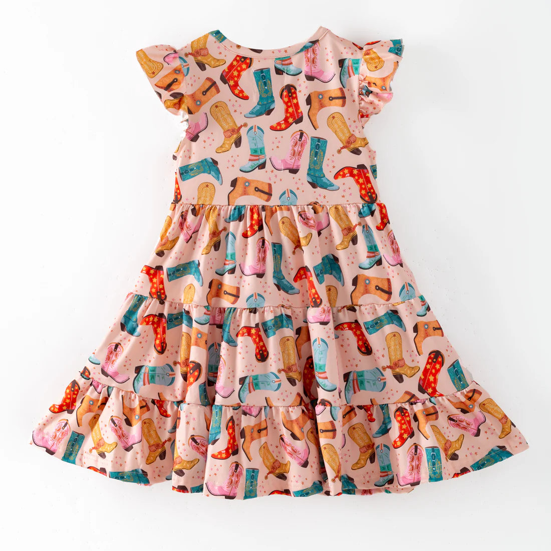 3-Tier Ruffle Boots Dress