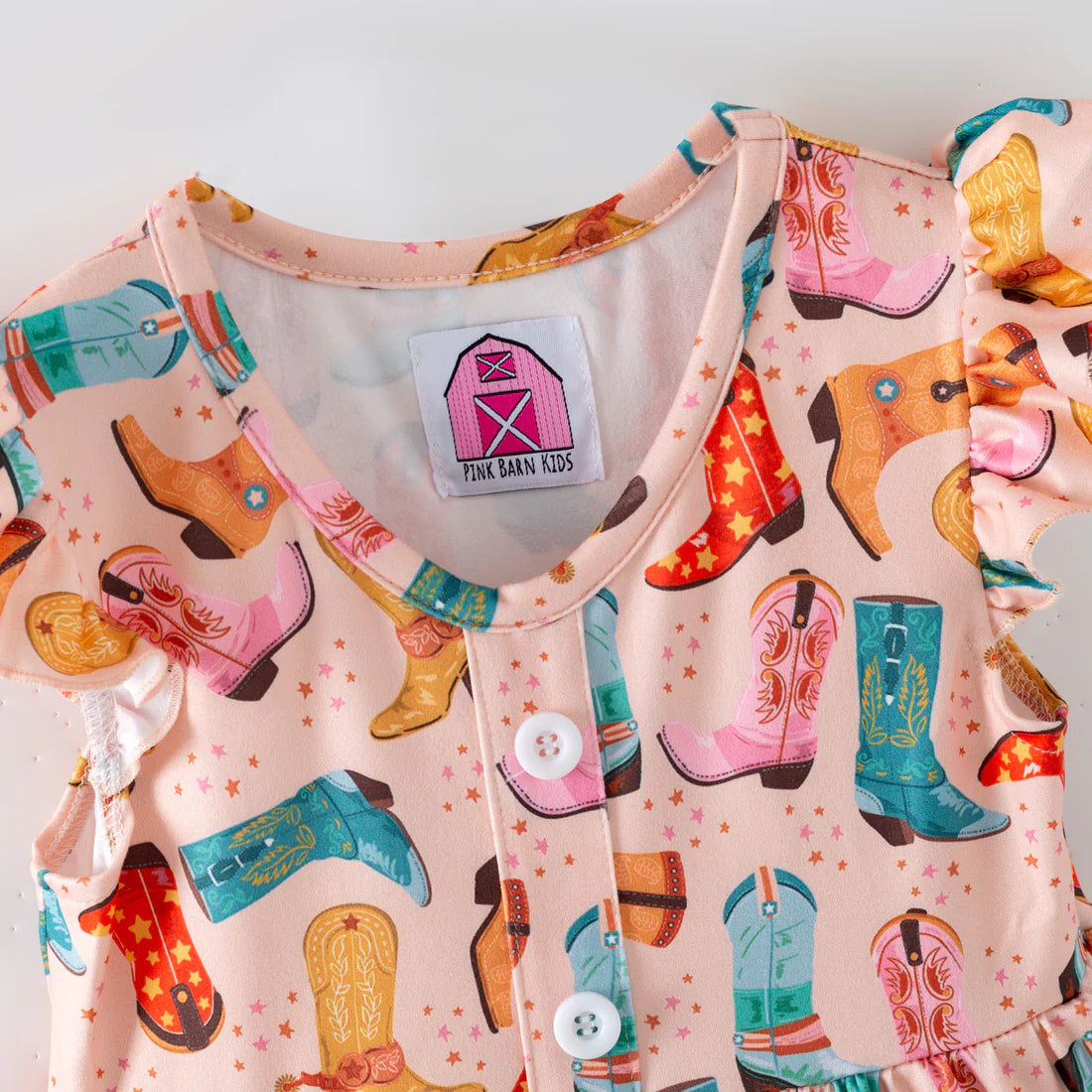 3-Tier Ruffle Boots Dress
